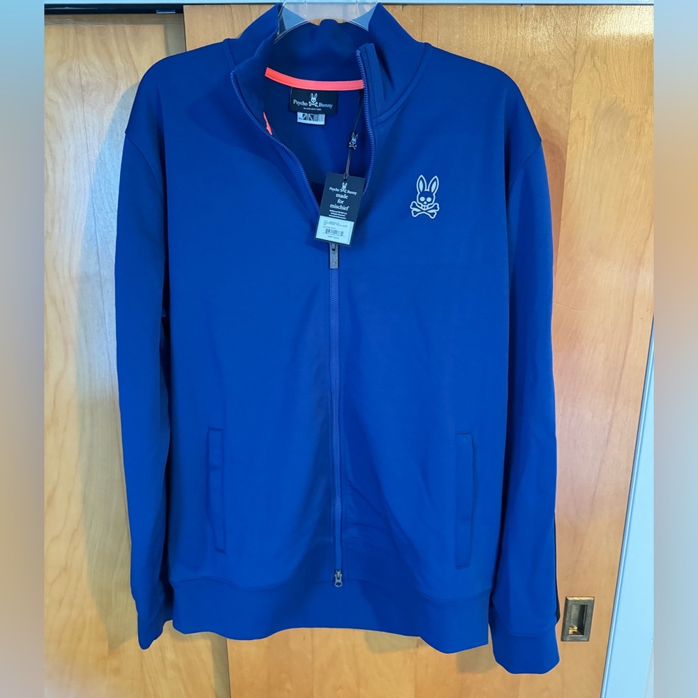 Psycho Bunny Men’s Crosby Track Jacket - NWT - Size XXL - Dark Royal